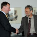 IKB MPDL MoU, Berlin, 26.05.2011 - Dr. Frank Sander, Prof. Dr. Horst Bredekamp. Foto: Andreas Baudisch