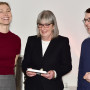 Feierliche Übergabe der Festschrift zum 60. Geburtstag von Prof. Dr. Michaela Marek, Eva Pluhařová-Grigienė, Prof. Dr. Michaela Marek, Kai Wenzel, Foto: Barbara Herrenkind