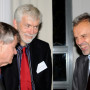 Bildakt Eröffnungstagung "Sehen und Handeln", Prof. Ian Hacking, Prof. John Michael Krois und Prof. Horst Bredekamp, Foto: Andreas Baudisch