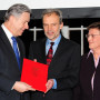 Verleihung - Berliner Wissenschaftspreis, Regierender Bürgermeister von Berlin Klaus Wowereit, Prof. Dr. Horst Bredekamp und Prof. Dr. Dr. h.c. Erika Fischer-Lichte, Foto: Barbara Herrenkind