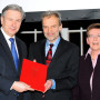 Verleihung - Berliner Wissenschaftspreis, Regierender Bürgermeister von Berlin Klaus Wowereit, Prof. Dr. Horst Bredekamp und Prof. Dr. Dr. h.c. Erika Fischer-Lichte, Foto: Barbara Herrenkind