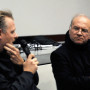 Humboldt Meetings VI, Thomas Ostermeier und Prof. Régis Michel, Foto: Andreas Baudisch