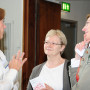 Symposium "Altersfragen, Altersbilder und Generationengerechtigkeit", Prof. Dr. Charlotte Klonk, Dr. Sonja Kießling und Maria Conze, Foto: Andreas Baudisch