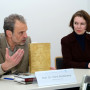Pressekonferenz Galileo's O III, Prof. Horst Bredekamp und Prof. Irene Brückle, Foto: Barbara Herrenkind