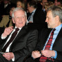 Verleihung - Berliner Wissenschaftspreis, Prof. Dr. med. Dr. h.c. mult. Harald zur Hausen und Prof. Dr. Horst Bredekamp, Foto: Barbara Herrenkind