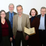 Forschergruppe Galileo's O, Dr. Oliver Hahn, Dr. Theresa Smith, Prof. Dr. Nicholas Pickwoad, Prof. Dr. Horst Bredekamp, Prof. Dr. Irene Brückle, Dr.Paul Needham, Dipl.-Ing. Manfred Mayer, Foto: Barbara Herrenkind