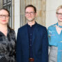 AbsolventInnenfeier und Verleihung des Rudolf Arnheim-Preises, Prof. Claudia Blümle, Dr. Thomas Helbig, Prof. Kathrin Müller, Foto: Barbara Herrenkind