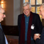 Symposion zu Ehren von Gottfried Boehm, Gottfried Boehm mit Karlheinz Lüdeking und Gast, Foto: Barbara Herrenkind