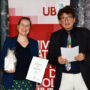 Open-Access- Preisverleihung, Dr. Katja Müller-Helle und Prof. Dr. Andreas Degkwitz, Foto: Barbara Herrenkind