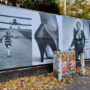 100 Jahre Helmut Newton, 85m-Wand am Kraftwerk, Berlin, Foto Barbara Herrenkind