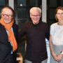 Farewell Arnheim Lecture im Sommersemester 2024, Peter-Klaus Schuster, Jonathan D. Katz und Eva Ehninger, Foto Barbara Herrenkind