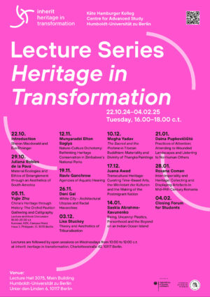 Lecture Series Heritage in Transformation