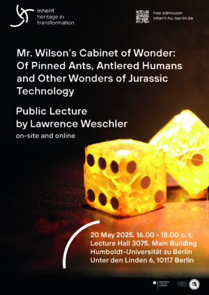 Public Lecture by Lawrence Weschler