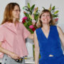 Gratulation der Absolventinnen, Eva Ehninger und Nora Lukacs, Foto Barbara Herrenkind