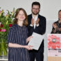 Preisverleihung Rudolf Arnheim-Preis 2025, Franziska Solte, Simon Häuser und Claudia Blümle, Foto Barbara Herrenkind