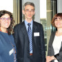 Mediathek Studioausstellung, Dr. Maddalena Vaccaro (Salerno, links) im Gespräch mit Kollegen, Foto: Aila Schultz