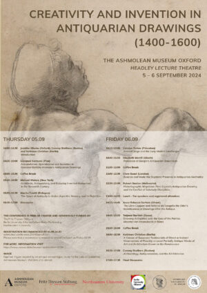Flyer Creativity and Invention in Antiquarian Drawings (1400–1600), Workshop, Ashmolean Museum, September 5–6, 2024