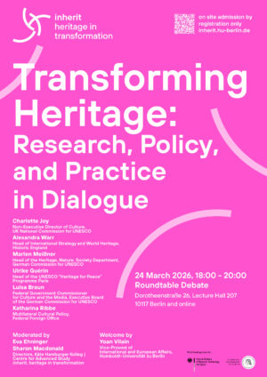 inherit x UNESCO-Roundtable “Transforming Heritage”